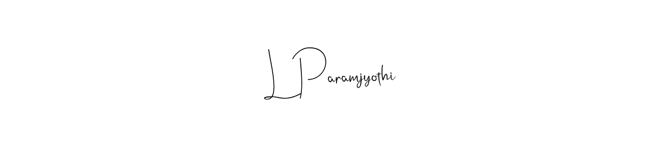 This is the best signature style for the L Paramjyothi name. Also you like these signature font (Andilay-7BmLP). Mix name signature. L Paramjyothi signature style 4 images and pictures png