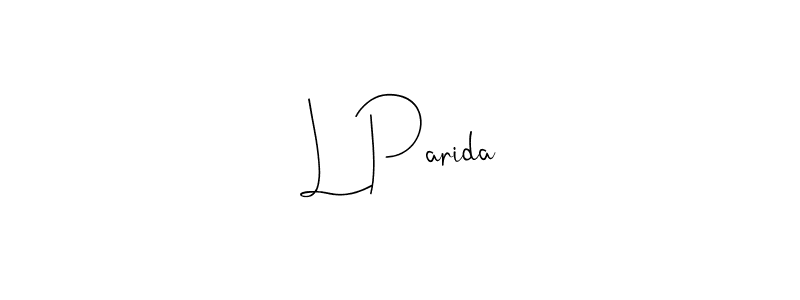 It looks lik you need a new signature style for name L Parida. Design unique handwritten (Andilay-7BmLP) signature with our free signature maker in just a few clicks. L Parida signature style 4 images and pictures png