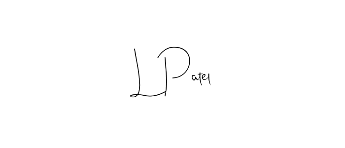 Make a beautiful signature design for name L Patel. Use this online signature maker to create a handwritten signature for free. L Patel signature style 4 images and pictures png