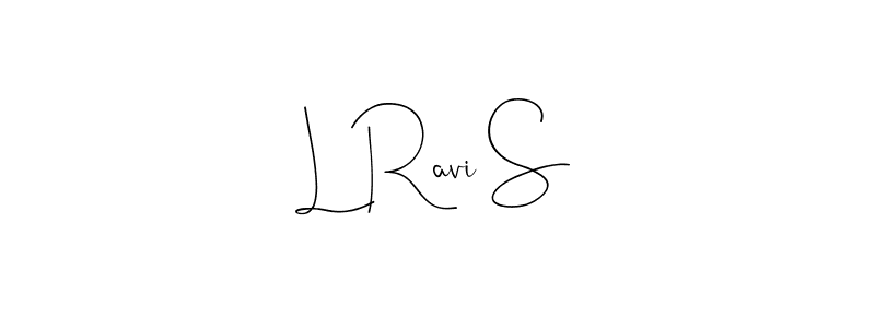 Also You can easily find your signature by using the search form. We will create L Ravi S name handwritten signature images for you free of cost using Andilay-7BmLP sign style. L Ravi S signature style 4 images and pictures png