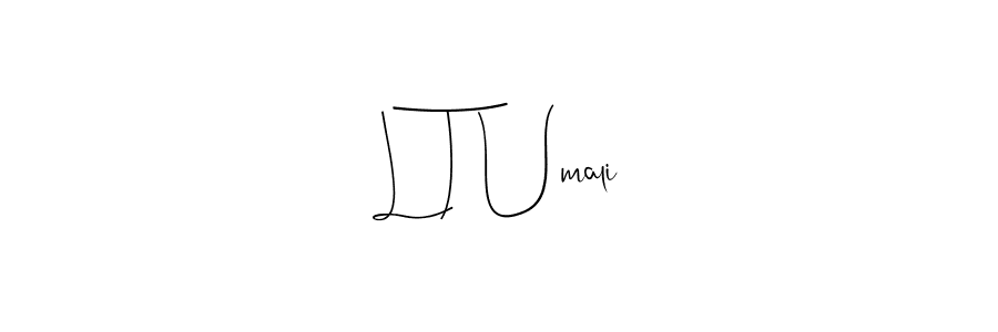 How to make L T Umali name signature. Use Andilay-7BmLP style for creating short signs online. This is the latest handwritten sign. L T Umali signature style 4 images and pictures png