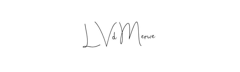 Use a signature maker to create a handwritten signature online. With this signature software, you can design (Andilay-7BmLP) your own signature for name L Vd Merwe. L Vd Merwe signature style 4 images and pictures png