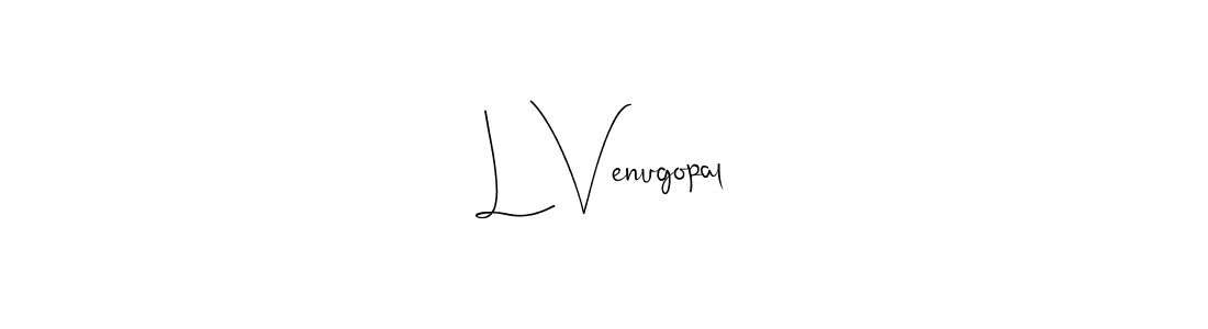 Design your own signature with our free online signature maker. With this signature software, you can create a handwritten (Andilay-7BmLP) signature for name L Venugopal. L Venugopal signature style 4 images and pictures png