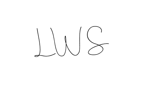 You should practise on your own different ways (Andilay-7BmLP) to write your name (L W S) in signature. don't let someone else do it for you. L W S signature style 4 images and pictures png