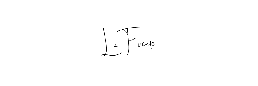 This is the best signature style for the La Fuente name. Also you like these signature font (Andilay-7BmLP). Mix name signature. La Fuente signature style 4 images and pictures png