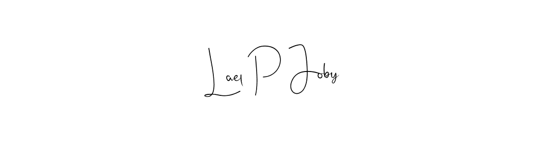 The best way (Andilay-7BmLP) to make a short signature is to pick only two or three words in your name. The name Lael P Joby include a total of six letters. For converting this name. Lael P Joby signature style 4 images and pictures png