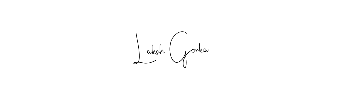 Here are the top 10 professional signature styles for the name Laksh Gorka. These are the best autograph styles you can use for your name. Laksh Gorka signature style 4 images and pictures png