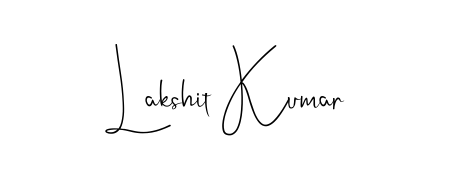 Achieve flawless digital penmanship with Lakshit Kumar name in Andilay-7BmLP font. The perfect tool for creating online signatures. Lakshit Kumar signature style 4 images and pictures png