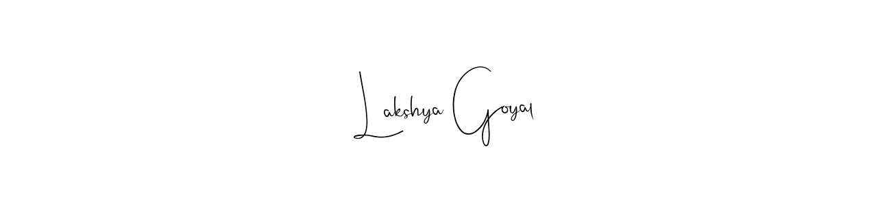 Design your own signature with our free online signature maker. With this signature software, you can create a handwritten (Andilay-7BmLP) signature for name Lakshya Goyal. Lakshya Goyal signature style 4 images and pictures png