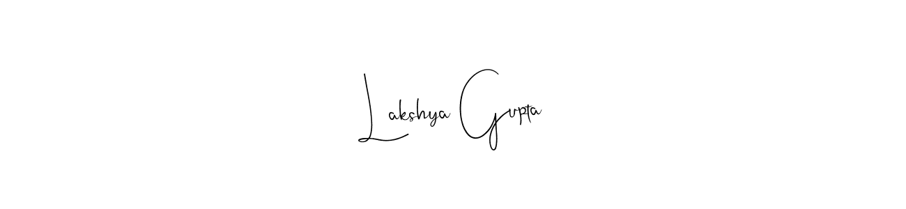 How to make Lakshya Gupta signature? Andilay-7BmLP is a professional autograph style. Create handwritten signature for Lakshya Gupta name. Lakshya Gupta signature style 4 images and pictures png