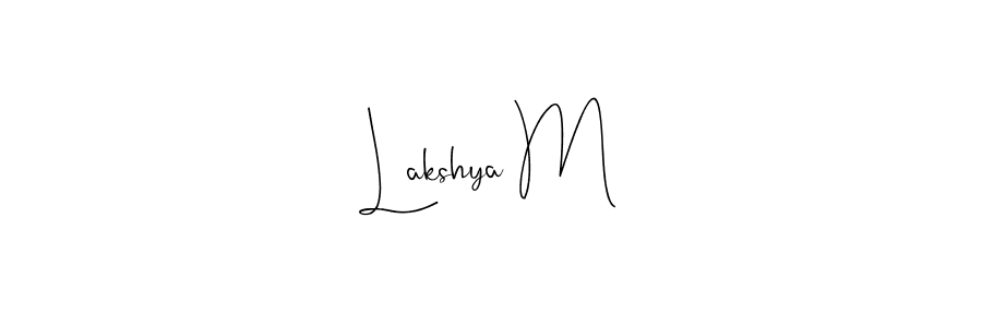 Also You can easily find your signature by using the search form. We will create Lakshya M name handwritten signature images for you free of cost using Andilay-7BmLP sign style. Lakshya M signature style 4 images and pictures png