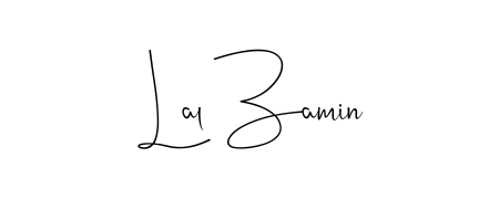 How to make Lal Zamin name signature. Use Andilay-7BmLP style for creating short signs online. This is the latest handwritten sign. Lal Zamin signature style 4 images and pictures png