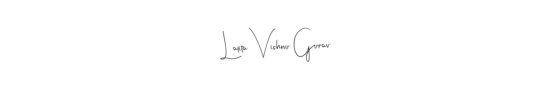 See photos of Lalita Vishnu Gurav official signature by Spectra . Check more albums & portfolios. Read reviews & check more about Andilay-7BmLP font. Lalita Vishnu Gurav signature style 4 images and pictures png