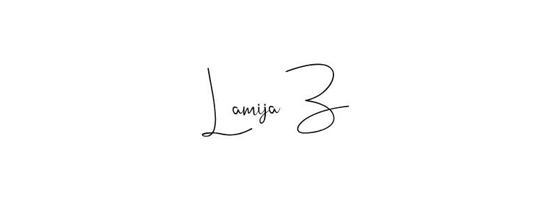 Here are the top 10 professional signature styles for the name Lamija Z. These are the best autograph styles you can use for your name. Lamija Z signature style 4 images and pictures png