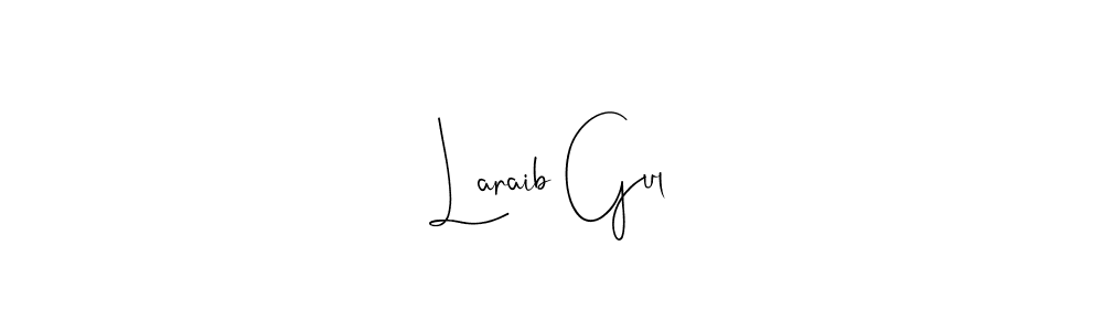 Here are the top 10 professional signature styles for the name Laraib Gul. These are the best autograph styles you can use for your name. Laraib Gul signature style 4 images and pictures png