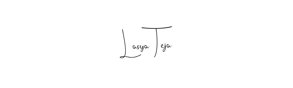 See photos of Lasya Teja official signature by Spectra . Check more albums & portfolios. Read reviews & check more about Andilay-7BmLP font. Lasya Teja signature style 4 images and pictures png