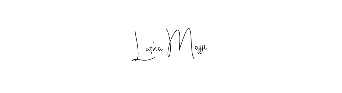 How to Draw Latha Majji signature style? Andilay-7BmLP is a latest design signature styles for name Latha Majji. Latha Majji signature style 4 images and pictures png