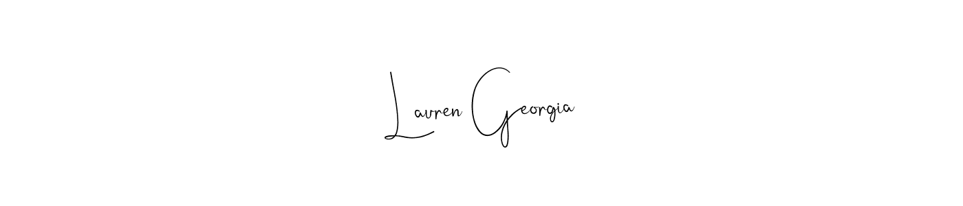 It looks lik you need a new signature style for name Lauren Georgia. Design unique handwritten (Andilay-7BmLP) signature with our free signature maker in just a few clicks. Lauren Georgia signature style 4 images and pictures png