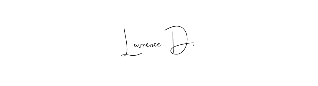 Make a beautiful signature design for name Laurence D.. Use this online signature maker to create a handwritten signature for free. Laurence D. signature style 4 images and pictures png