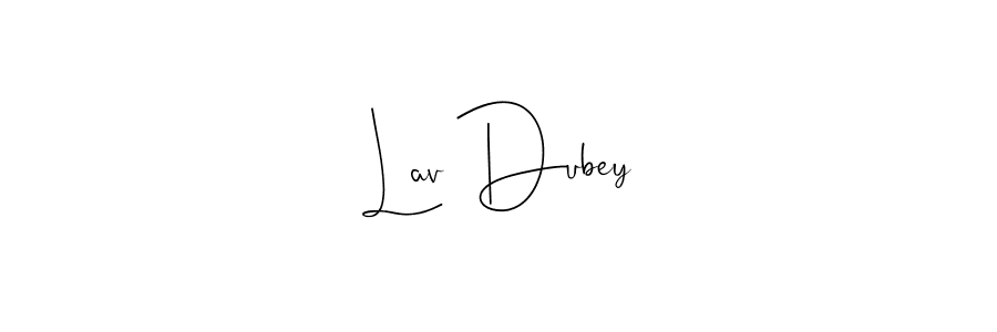 The best way (Andilay-7BmLP) to make a short signature is to pick only two or three words in your name. The name Lav Dubey include a total of six letters. For converting this name. Lav Dubey signature style 4 images and pictures png