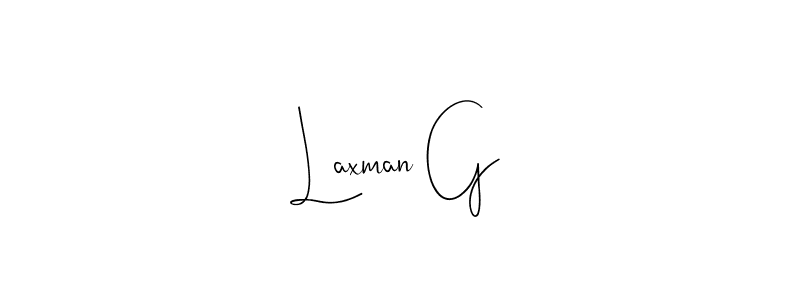 if you are searching for the best signature style for your name Laxman G. so please give up your signature search. here we have designed multiple signature styles  using Andilay-7BmLP. Laxman G signature style 4 images and pictures png