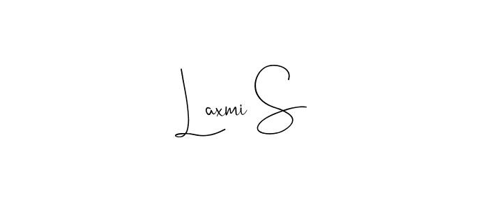 How to make Laxmi S signature? Andilay-7BmLP is a professional autograph style. Create handwritten signature for Laxmi S name. Laxmi S signature style 4 images and pictures png