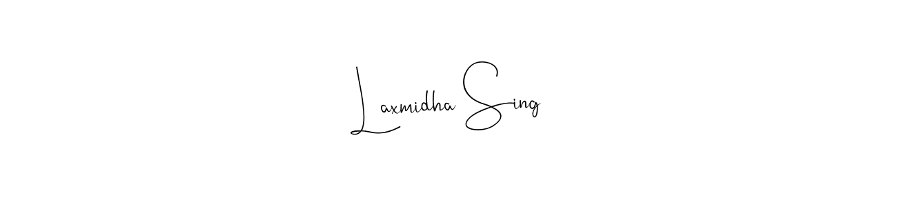 You should practise on your own different ways (Andilay-7BmLP) to write your name (Laxmidha Sing) in signature. don't let someone else do it for you. Laxmidha Sing signature style 4 images and pictures png