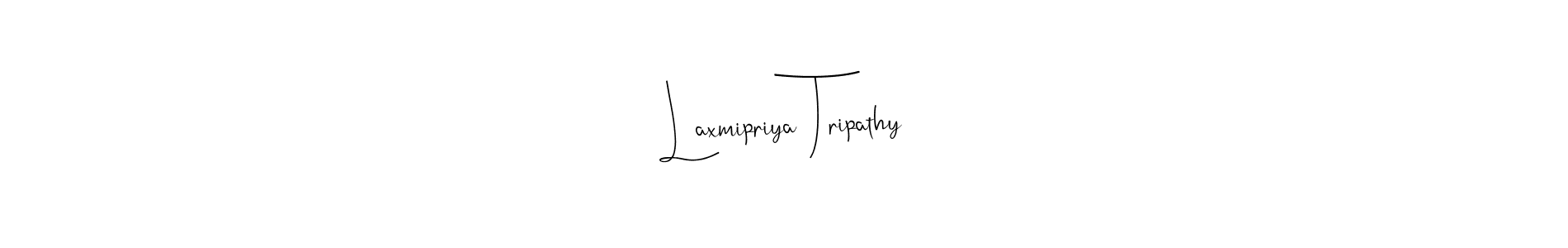 How to make Laxmipriya Tripathy name signature. Use Andilay-7BmLP style for creating short signs online. This is the latest handwritten sign. Laxmipriya Tripathy signature style 4 images and pictures png