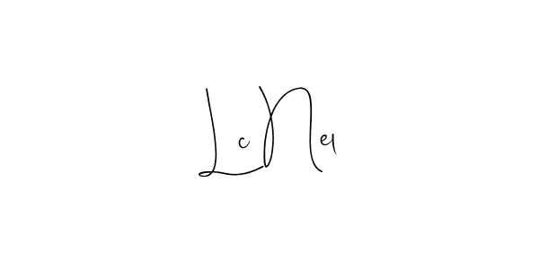 Create a beautiful signature design for name Lc Nel. With this signature (Andilay-7BmLP) fonts, you can make a handwritten signature for free. Lc Nel signature style 4 images and pictures png