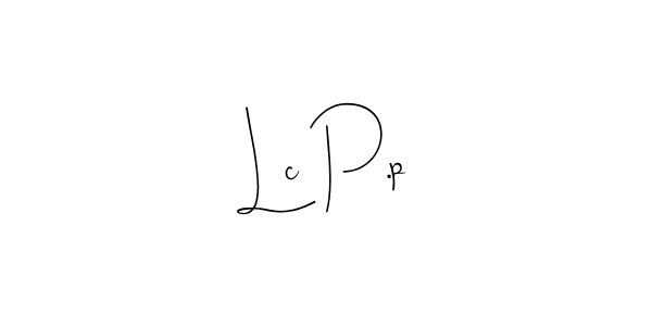 Make a beautiful signature design for name Lc P.p. With this signature (Andilay-7BmLP) style, you can create a handwritten signature for free. Lc P.p signature style 4 images and pictures png