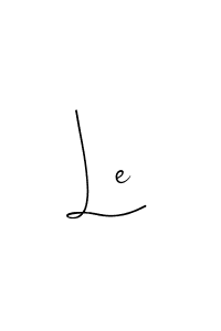 Make a beautiful signature design for name Le. With this signature (Andilay-7BmLP) style, you can create a handwritten signature for free. Le signature style 4 images and pictures png