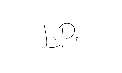 Also we have Le Ps name is the best signature style. Create professional handwritten signature collection using Andilay-7BmLP autograph style. Le Ps signature style 4 images and pictures png