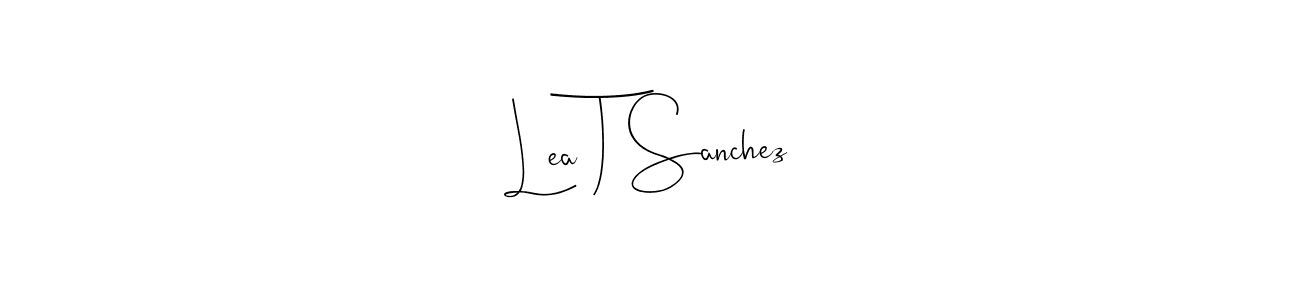 Make a beautiful signature design for name Lea T Sanchez. Use this online signature maker to create a handwritten signature for free. Lea T Sanchez signature style 4 images and pictures png