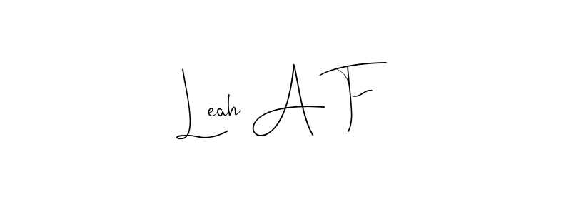 It looks lik you need a new signature style for name Leah A F. Design unique handwritten (Andilay-7BmLP) signature with our free signature maker in just a few clicks. Leah A F signature style 4 images and pictures png