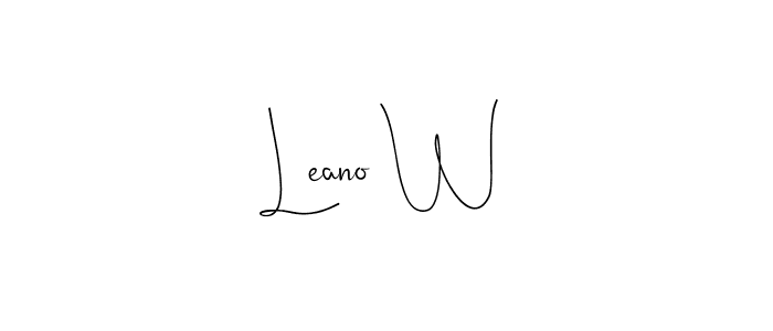 How to Draw Leano W signature style? Andilay-7BmLP is a latest design signature styles for name Leano W. Leano W signature style 4 images and pictures png