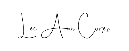 Generate high-definition signature styles for Lee Ann Cortez. The Andilay-7BmLP typeface ensures crisp legibility and sophisticated design. Lee Ann Cortez signature style 4 images and pictures png