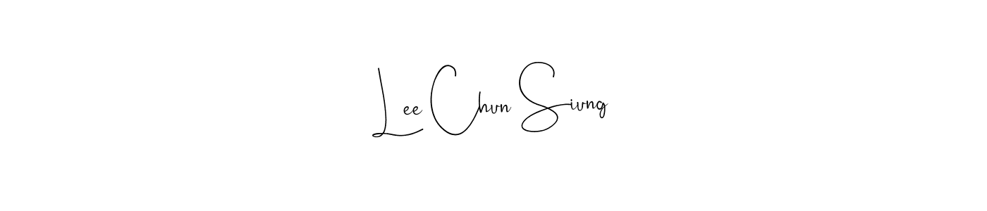 Lee Chun Siung stylish signature style. Best Handwritten Sign (Andilay-7BmLP) for my name. Handwritten Signature Collection Ideas for my name Lee Chun Siung. Lee Chun Siung signature style 4 images and pictures png