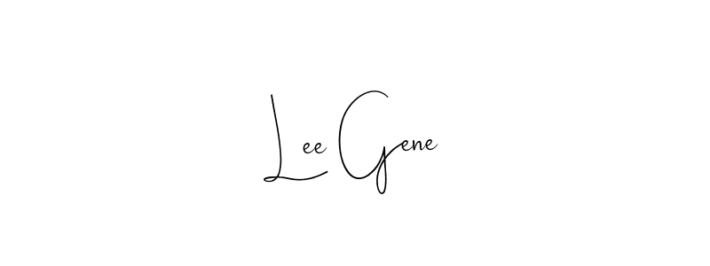 Also we have Lee Gene name is the best signature style. Create professional handwritten signature collection using Andilay-7BmLP autograph style. Lee Gene signature style 4 images and pictures png