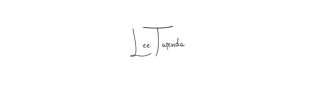 if you are searching for the best signature style for your name Lee Tatenda. so please give up your signature search. here we have designed multiple signature styles  using Andilay-7BmLP. Lee Tatenda signature style 4 images and pictures png