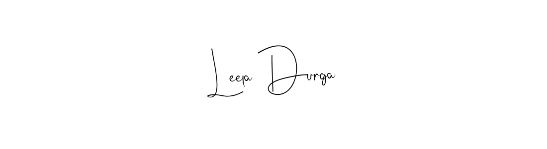 Design your own signature with our free online signature maker. With this signature software, you can create a handwritten (Andilay-7BmLP) signature for name Leela Durga. Leela Durga signature style 4 images and pictures png