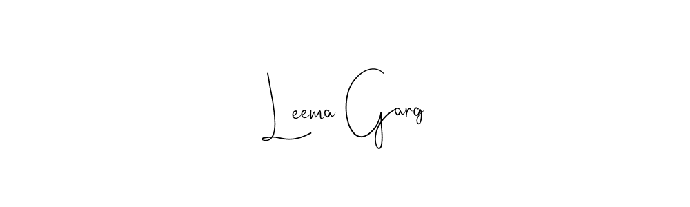 Create a beautiful signature design for name Leema Garg. With this signature (Andilay-7BmLP) fonts, you can make a handwritten signature for free. Leema Garg signature style 4 images and pictures png