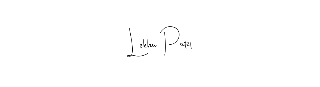 Lekha Patel stylish signature style. Best Handwritten Sign (Andilay-7BmLP) for my name. Handwritten Signature Collection Ideas for my name Lekha Patel. Lekha Patel signature style 4 images and pictures png