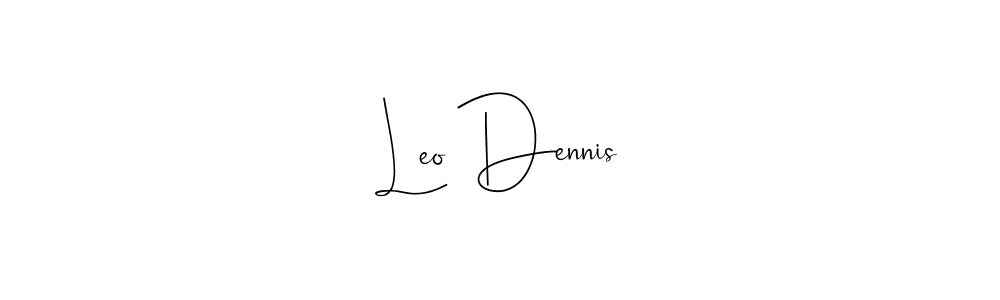 if you are searching for the best signature style for your name Leo Dennis. so please give up your signature search. here we have designed multiple signature styles  using Andilay-7BmLP. Leo Dennis signature style 4 images and pictures png