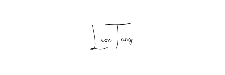 if you are searching for the best signature style for your name Leon Tang. so please give up your signature search. here we have designed multiple signature styles  using Andilay-7BmLP. Leon Tang signature style 4 images and pictures png