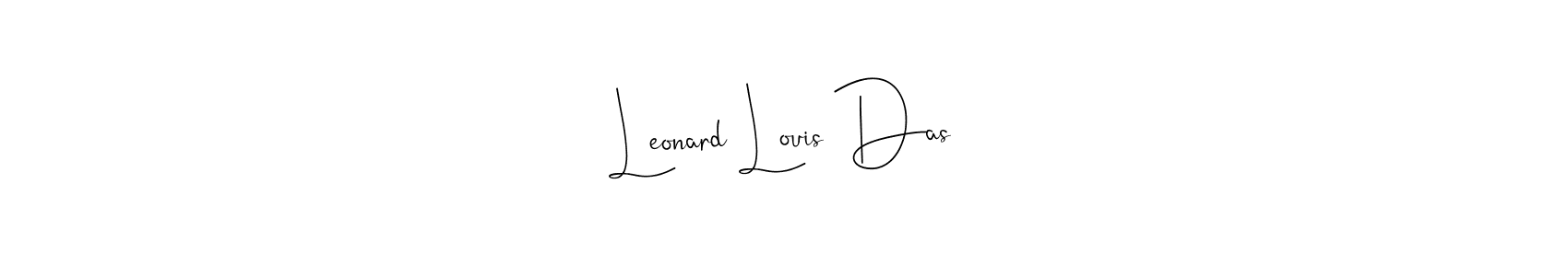 Design your own signature with our free online signature maker. With this signature software, you can create a handwritten (Andilay-7BmLP) signature for name Leonard Louis Das. Leonard Louis Das signature style 4 images and pictures png