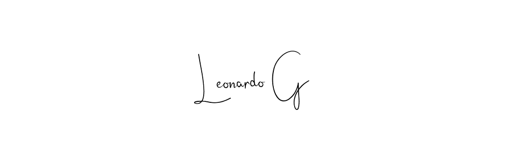 Best and Professional Signature Style for Leonardo G. Andilay-7BmLP Best Signature Style Collection. Leonardo G signature style 4 images and pictures png