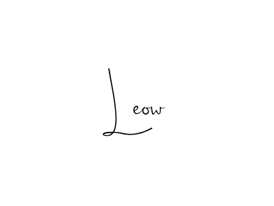 How to make Leow name signature. Use Andilay-7BmLP style for creating short signs online. This is the latest handwritten sign. Leow signature style 4 images and pictures png