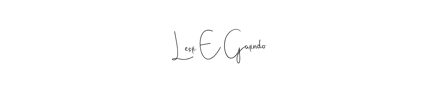 Use a signature maker to create a handwritten signature online. With this signature software, you can design (Andilay-7BmLP) your own signature for name Lesli E Galindo. Lesli E Galindo signature style 4 images and pictures png