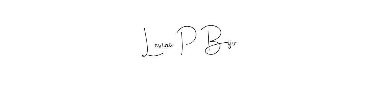 Once you've used our free online signature maker to create your best signature Andilay-7BmLP style, it's time to enjoy all of the benefits that Levina P Biju name signing documents. Levina P Biju signature style 4 images and pictures png