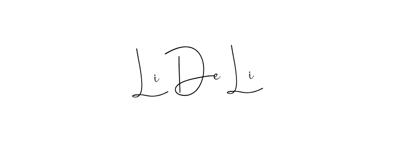It looks lik you need a new signature style for name Li De Li. Design unique handwritten (Andilay-7BmLP) signature with our free signature maker in just a few clicks. Li De Li signature style 4 images and pictures png